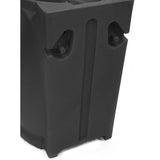 Black 65-Gallon Plastic Urn Rain Barrel with Planter Top - FREE SHIPPING