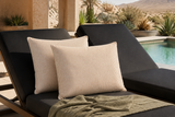 Beige Stripe Outdoor Cushion Covers – 2 Pack | Neutral Patio Pillow Covers | Fits IKEA Duvholmen & Kuddarna