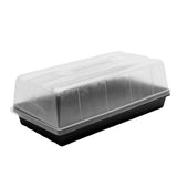 Transparent plastic lid on a black base with a white background 1020 Extra Strength Trays