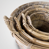 Black Mountain Rattan Round Baskets