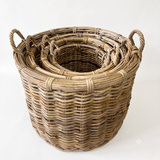 Black Mountain Rattan Round Baskets