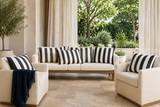 Black White Stripe Outdoor Cushion Covers – 2 Pack | Patio Pillow Covers | Fits IKEA Duvholmen & Kuddarna