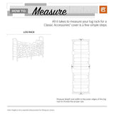 Black Firewood Rack Cover - Fits 4-ft. Log Racks - FREE SHIPPING