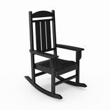 Black Callaway Porch Rocker on a white background