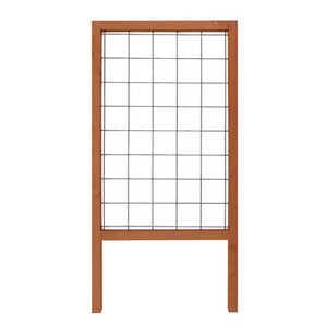 48-inch Outdoor Pine Wood Frame Garden Trellis with Metal Wire Lattice - FREE SHIPPING