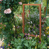 48-inch Outdoor Pine Wood Frame Garden Trellis with Metal Wire Lattice - FREE SHIPPING