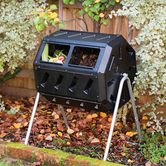 37-Gallon Tumbling Compost Bin Tumbler Composter - 5 Cu. Ft. - FREE SHIPPING