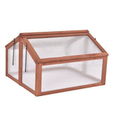 Farmhouse Double Box Wooden Small Portable Garden Greenhouse - FREE SHIPPING