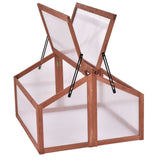 Farmhouse Double Box Wooden Small Portable Garden Greenhouse - FREE SHIPPING