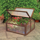 Farmhouse Double Box Wooden Small Portable Garden Greenhouse - FREE SHIPPING