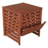 Outdoor 90 Gallon Solid Wood Compost Bin with Brown Finish - FREE SHIPPING