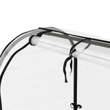 Cream Elevated Metal Raised Garden Bed w/ Greenhouse Cover - FREE SHIPPING