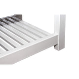 Elevated Planter Raised Grow Bed in White Vinyl - FREE SHIPPING