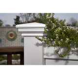 Elevated Planter Raised Grow Bed in White Vinyl - FREE SHIPPING