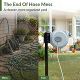 Retractable Garden Hose Reel-5/8 in-65ft