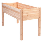 Solid Wood Cedar 30-inch High Raised Garden Bed Planter Box - FREE SHIPPING