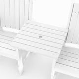 White Callaway Tete Square and chairs on a white background