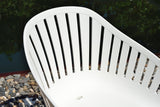 Leyland Table and Nassau White Armchairs Dining Set