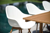 Chamonix Resin and FSC Wood Arm Chairs - 2pc