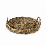 Charlotte Rattan Round Braided Tray