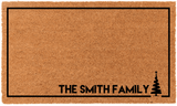 Personalized Christmas Tree Doormat