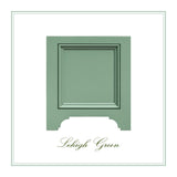 Green Eastover Planter box with 'Lehigh Green' text on a white background