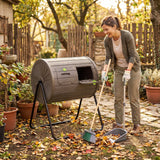 Compost Tumbler 37.5 Gallon Large Outdoor Compost Bin