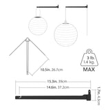 Lantern Corner Hanger – Adjustable Bracket for Pendant Lamps, Corner Hung Decor