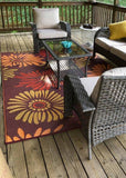 Daisy Rust rug