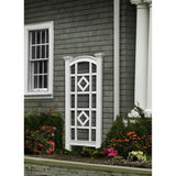 59-inch Outdoor Weather Resistant White Vinyl Garden Trellis - FREE SHIPPING