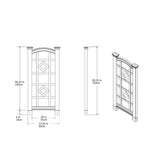 59-inch Outdoor Weather Resistant White Vinyl Garden Trellis - FREE SHIPPING