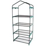 Durable 4-Tier Plant Stand Greenhouse with Zippered PVC Cover - FREE SHIPPING