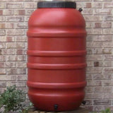 Terra Cotta Red HDPE Plastic 55-Gallon Rain Barrel with Spigot - FREE SHIPPING