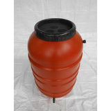 Terra Cotta Red HDPE Plastic 55-Gallon Rain Barrel with Spigot - FREE SHIPPING