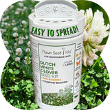 Flawn Seed Kits Dutch White Clover Seed Kit with clover plants in the background