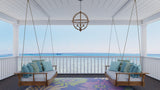 Daisy Violet outdoor mat