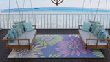 Daisy Violet outdoor mat