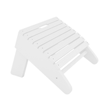 White St Simons Adirondack Ottoman on a white background