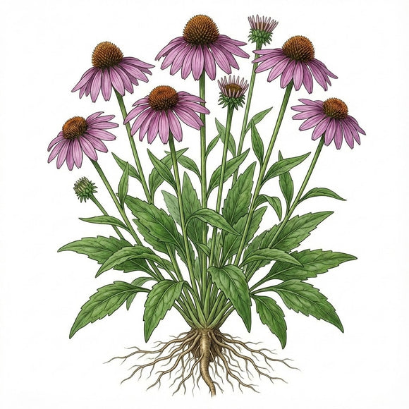 Illustration of ECHINACEA Purpurea