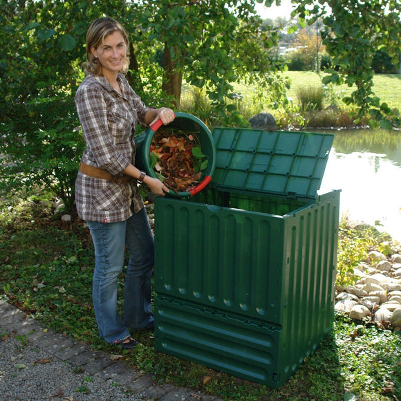 Outdoor Composting 110-Gallon Composter Recycle Plastic Compost Bin - Green - FREE SHIPPING