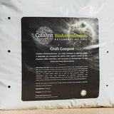 Catalyst BioAmendments Craft Compost packaging with text on a white background