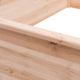 Solid Fir Wood 3.3 ft x 3.3 ft Raised Garden Bed Planter Box - FREE SHIPPING