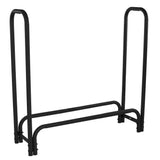 4-Ft Heavy Duty Steel Black Metal Firewood Rack - Easy to Assemble - FREE SHIPPING