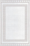 Border White Sand Outdoor Rug