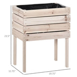 Farmhouse 4 Piece Wooden Elevated Raised Garden Bed Planter Box - FREE SHIPPING