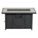 42-inch Outdoor Propane Gas Fire Pit Patio Table with Blue Fire Glass - FREE SHIPPING