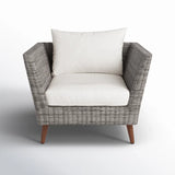 Panther Outdoor Patio Wicker and FSC Wood Seating Set