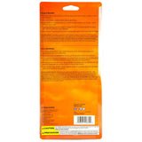 Back view of an orange Fiskars product packaging with text and branding.