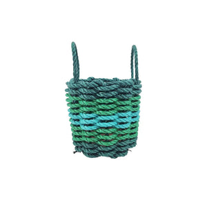 Five Stripe Rope Storage Basket Hunter Green, Green, Teal - FREE SHIPPING