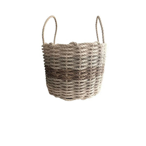 Five Stripe Rope Storage Basket Light Tan, Tan, Brown - FREE SHIPPING